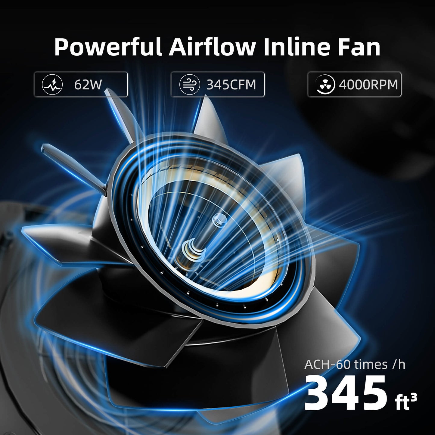 Spider Farmer 2-in-1 ventilation system with built-in carbon filter and GGS controller, featuring high-efficacy inline fan.