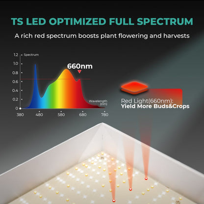 Mars Hydro Dyrkesett | 120x60 Dyrketelt | TSL2000 300W Plantelys | Vifte - Nordstrøm Botaniske