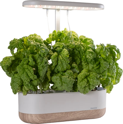 Hydroponisk Dyrkesystem | 10 Plugger | LED | 4,5L Vanntank