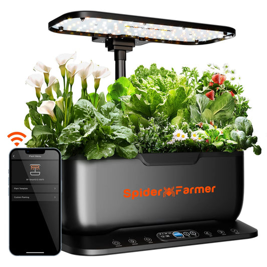 Hydroponisk Dyrkesystem | 36W | 6 L | Spider Farmer - Nordstrøm Botaniske