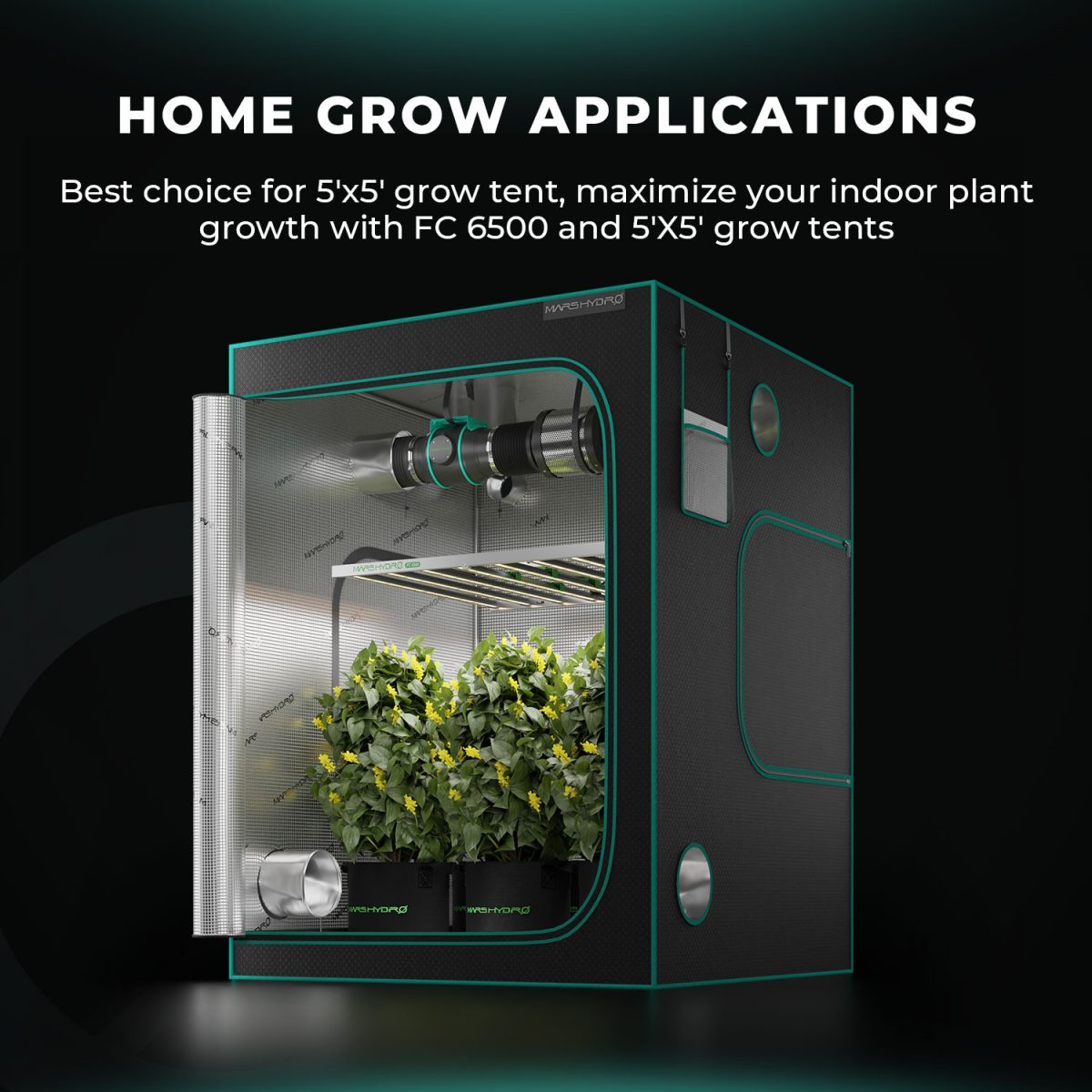 Samsung Mars Hydro Vekstlys 730W EVO | Plantelys for Dyrketelt og Dyrkerom - Nordstrøm Botaniske