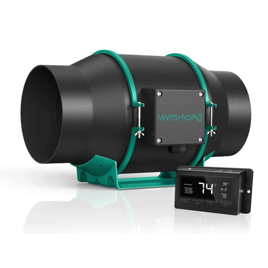 Mars Hydro Inline Kanalvifte 150mm | Digital Termostatkontroll - Nordstrøm Botaniske