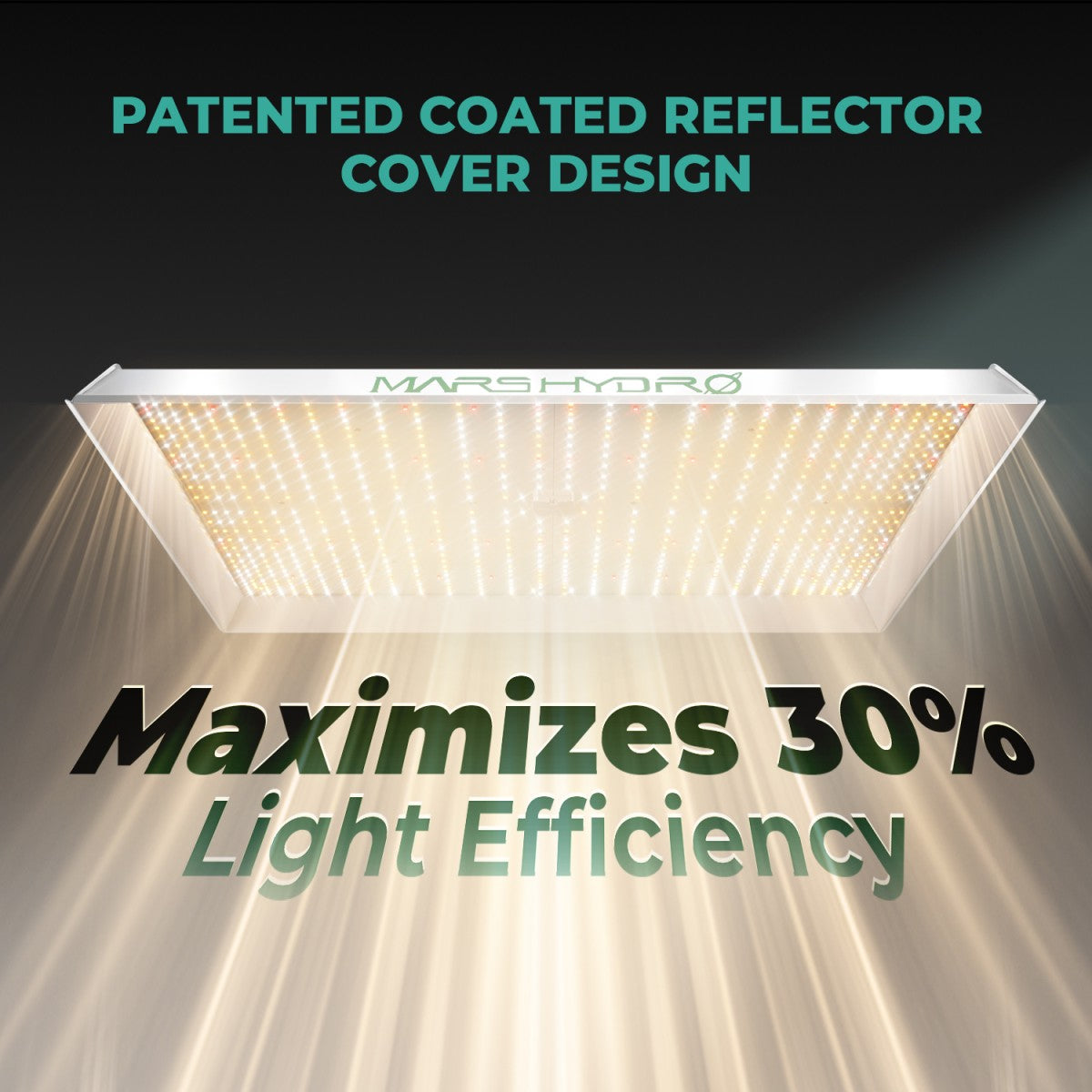 Mars Hydro Vekstlys 450W plant grow light for grow tents and grow rooms, providing full-spectrum LED lighting for healthy plant growth.