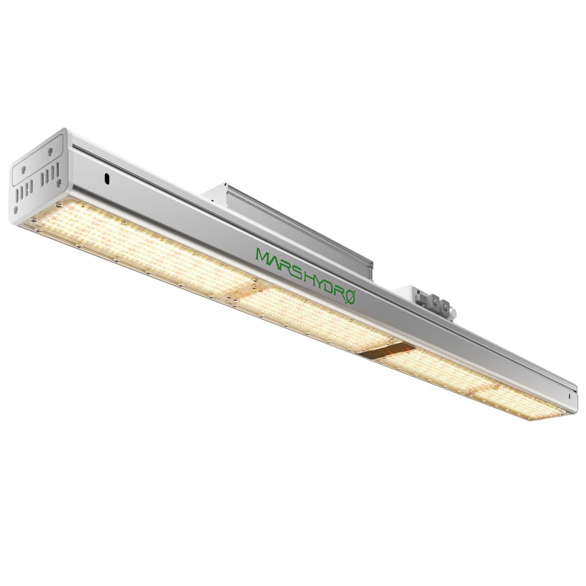 Mars Hydro Vekstlys 300W plant growth light for grow tents and grow rooms, showing LED panels with adjustable brackets.