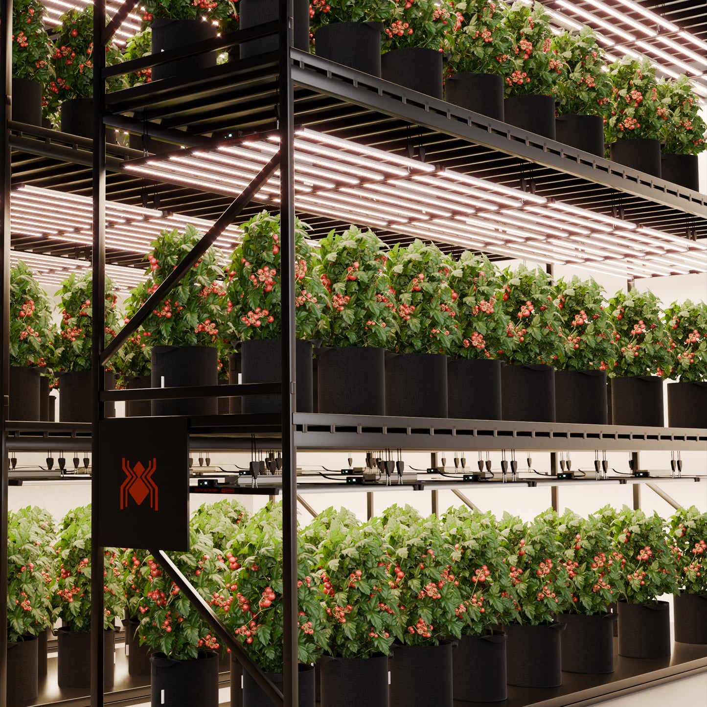 Spider Farmer Plantelys 1000W LED grow light with WiFi, Bluetooth, and app control, featuring a spider farmer branding and full spectrum LEDs.