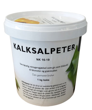 Kalksalpeter | Vannløselig Nitrogengjødsel | 1 kg - Nordstrøm Botaniske