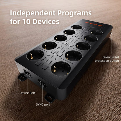 AC10 Power Strip-sett | Smart-Kontroll med App | For Dyrkerom og Telt - Nordstrøm Botaniske