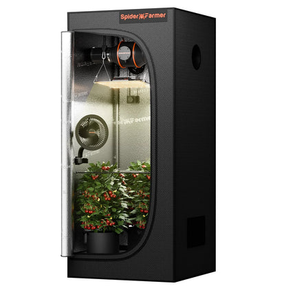 Dyrkesett Komplett | Samsung EVO 100W | 70x70 Telt | Spider Farmer® - Nordstrøm Botaniske