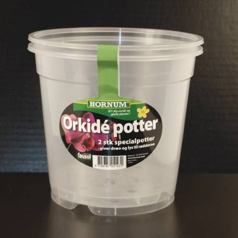Orkidépotter 12 cm | Med Dreneringshull | 2 stk - Nordstrøm Botaniske