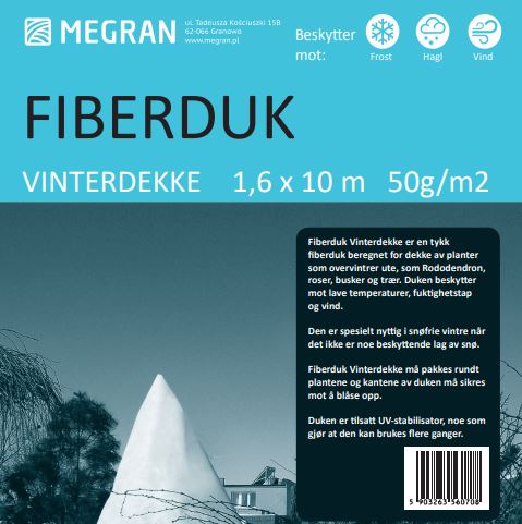 Fiberduk Vinter 1,6x10m | Beskytter Plantene mot Hardt Vær - Nordstrøm Botaniske