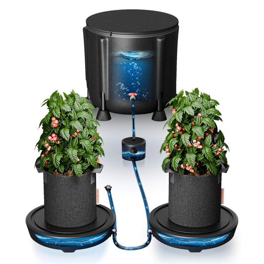Selvanningssystem | 2 Baser | Stoffpotter 22L  | Spider Farmer - Nordstrøm Botaniske