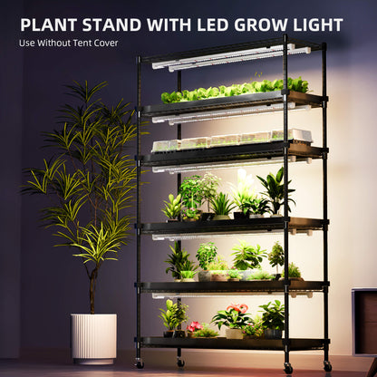 Plantehylle med 220W LED | 6 Hyller | Telt | Spider Farmer - Nordstrøm Botaniske